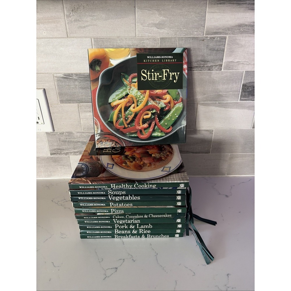Lot Of 11 William-Sonoma Kitchen Library Cook Books Hardcover Collection